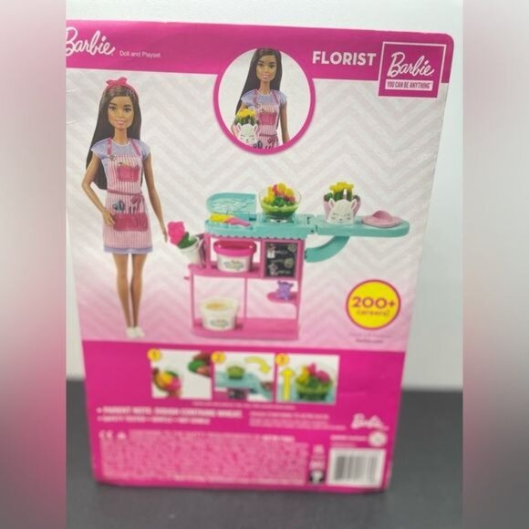 Barbie You Can Be Anything Florist Brunette Doll and Playset (#8833) - Picture 4 of 10